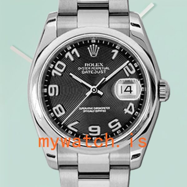 Rolex Datejust 116200BKCAO Mens 36mm Black Concentric Dial: A Comprehensive Analysis