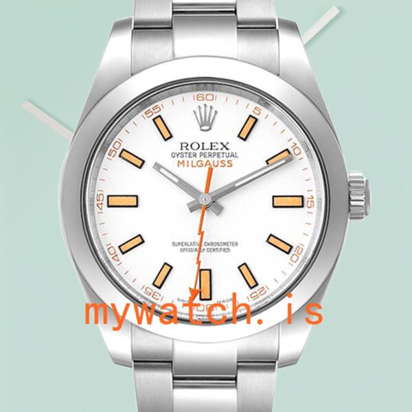 Rolex Milgauss Mens 40mm 116400-72400 White Dial: Genuine vs. Replica