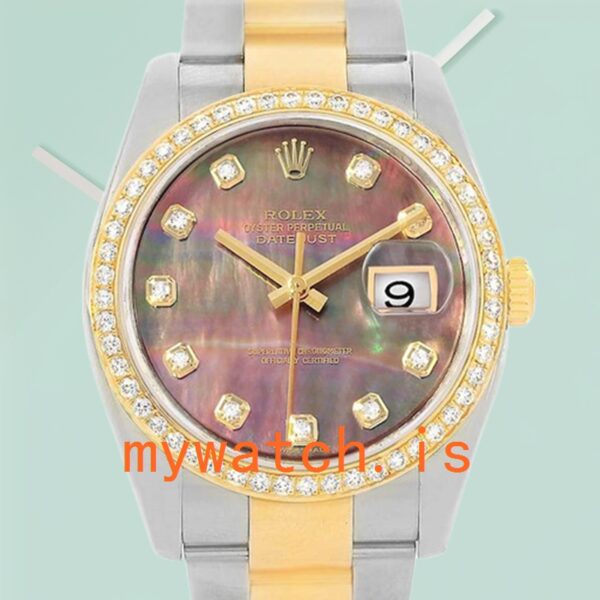 Rolex Datejust 116243BKMDO Mens 36mm Mother of Pearl: Genuine vs. Replica