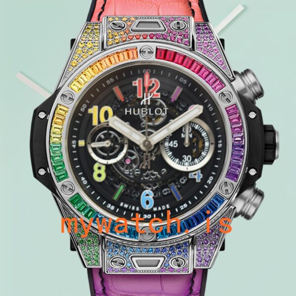 Hublot Big Bang Men 421.NX.1117.LR.0999 44mm Black Skeleton Dial Leather Strap: A Masterpiece of Luxury Watchmaking