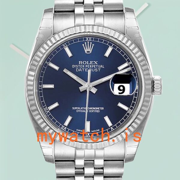 Rolex Datejust 116200BKCAJ Mens 36mm Stainless Steel Black Concentric Dial: Genuine vs. Replica
