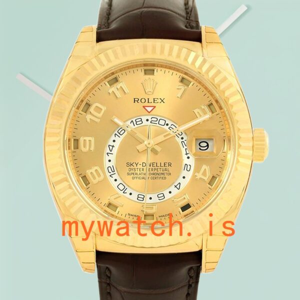 Rolex Sky-Dweller 326138 Men’s 42mm Automatic: Genuine vs. Replica Analysis