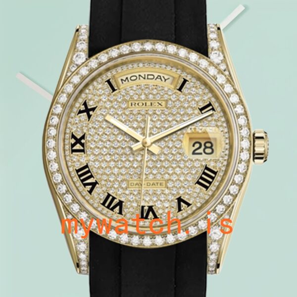 Rolex Day-Date Mens 118388 40mm Automatic: Genuine vs. Replica Analysis