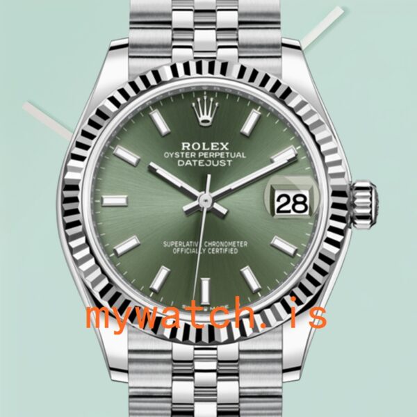 Rolex Datejust Unisex 31mm m278274-0018 Silver-tone Green Dial: A Timeless Masterpiece