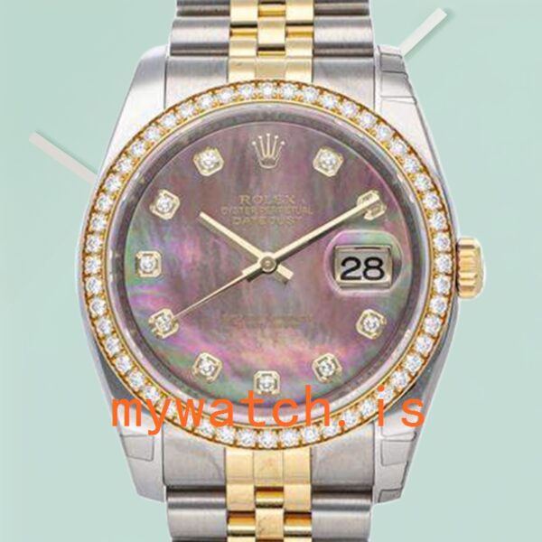 Rolex Datejust 36mm 116243BKMDJ Mens Mother of Pearl: Original vs. Replica