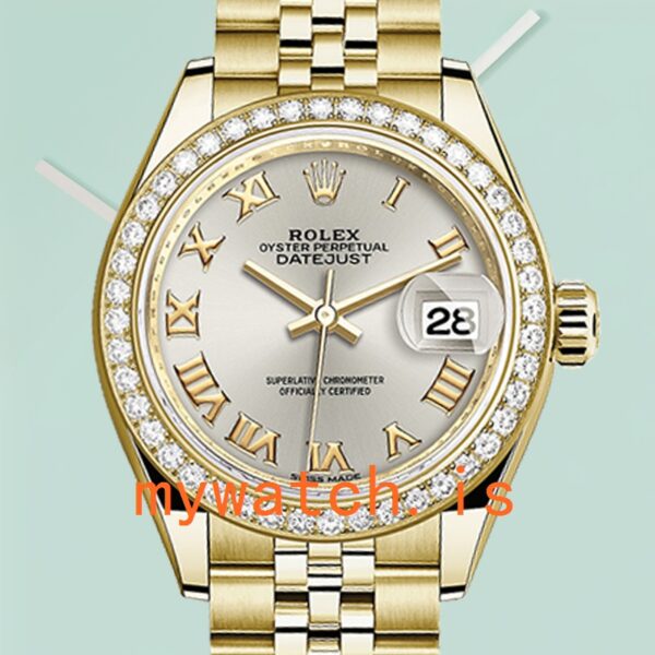 Rolex Datejust m279138rbr-0018 28mm Ladies Silver Dial Gold-tone: A Timeless Elegance
