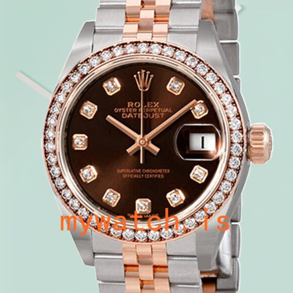 Rolex Datejust 28mm m279381rbr-0011 Ladies Diamond Bezel: Genuine vs. Replica